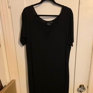 ASOS fitted bodycon v neck T-shirt midi dress